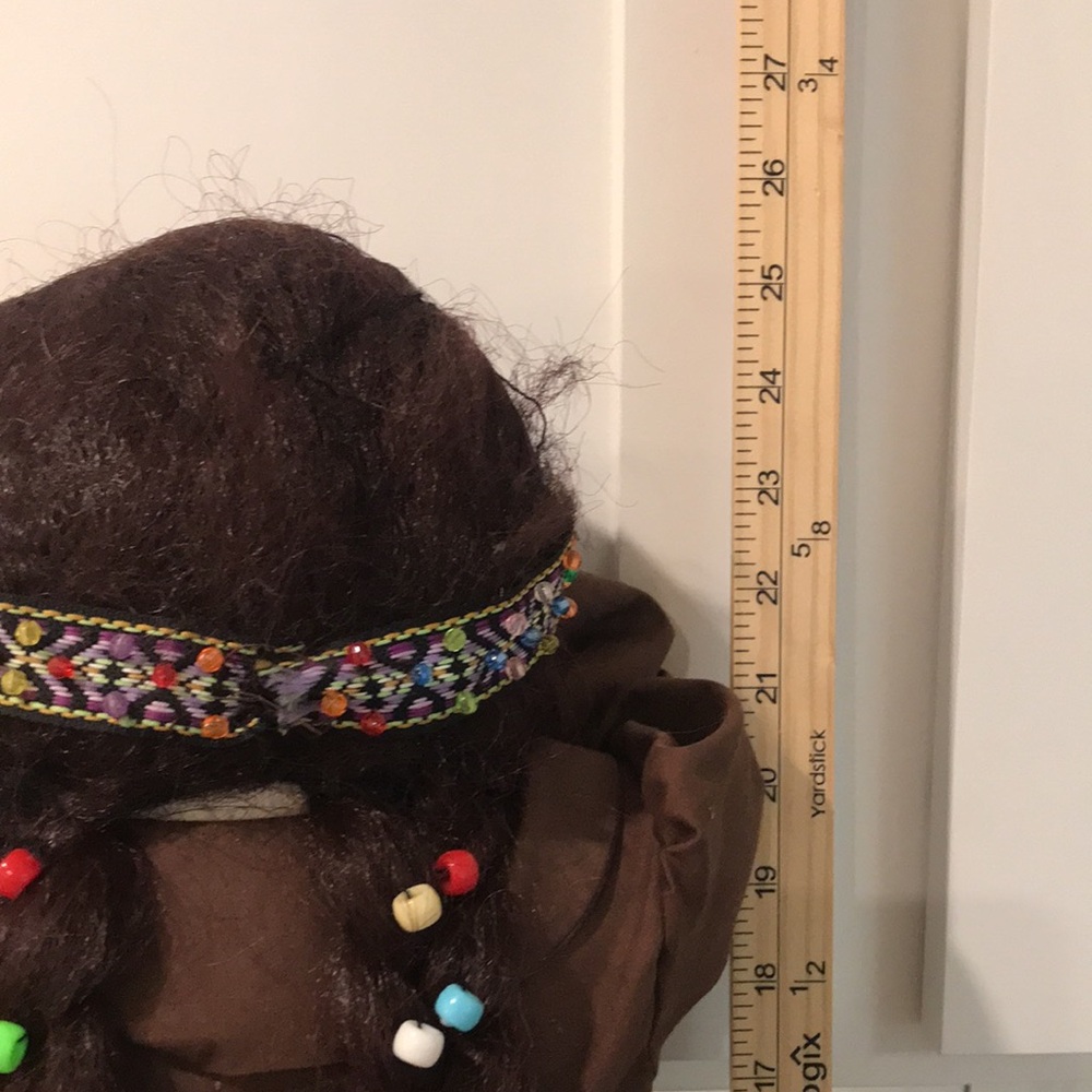 Vintage Time Out Doll Native American Girl 26 Inches 1980s Hide and Seek Indian - Picture 7 of 8